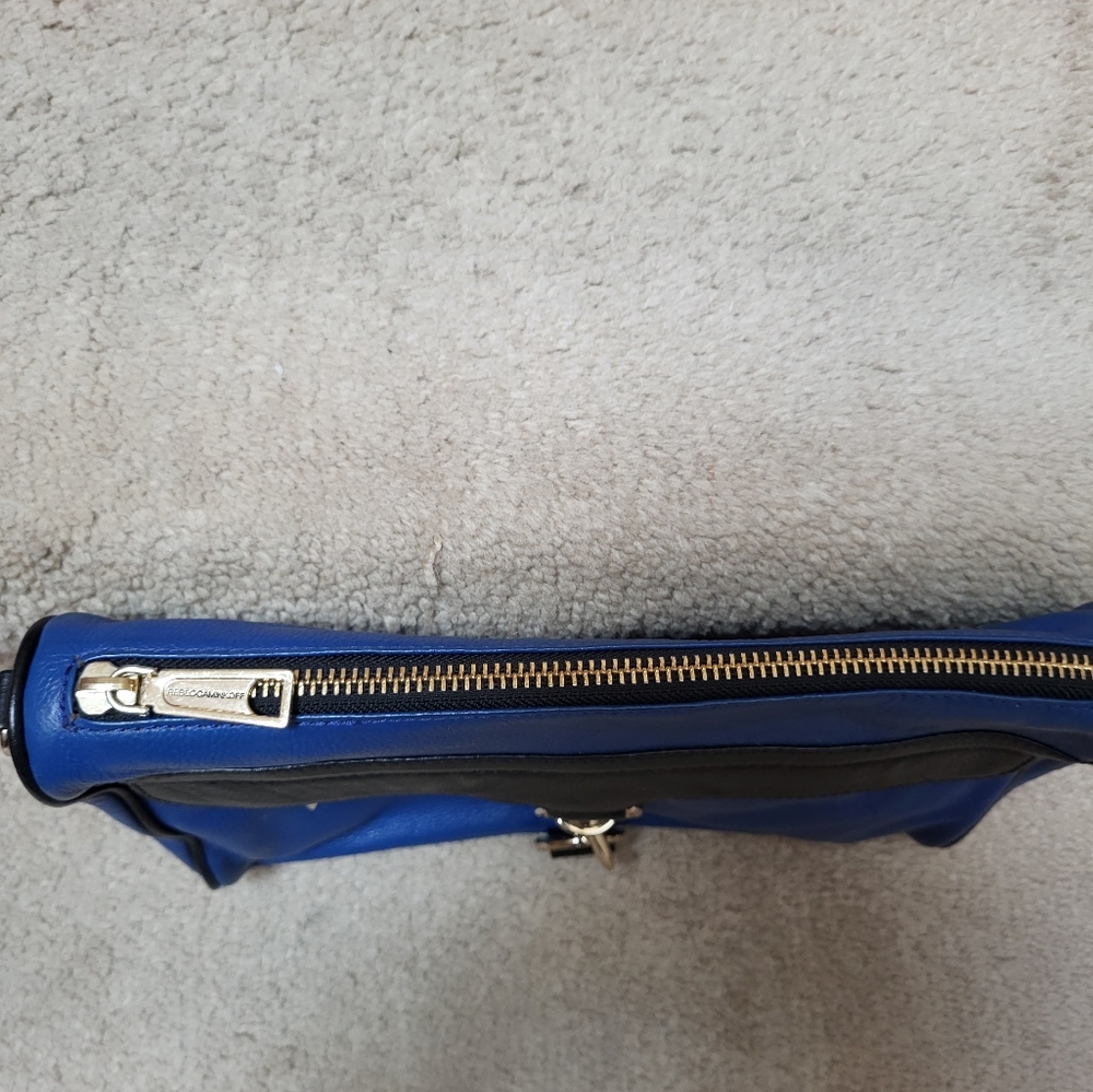 Blue Leather Large Mac Bag - Picture 4 of 9